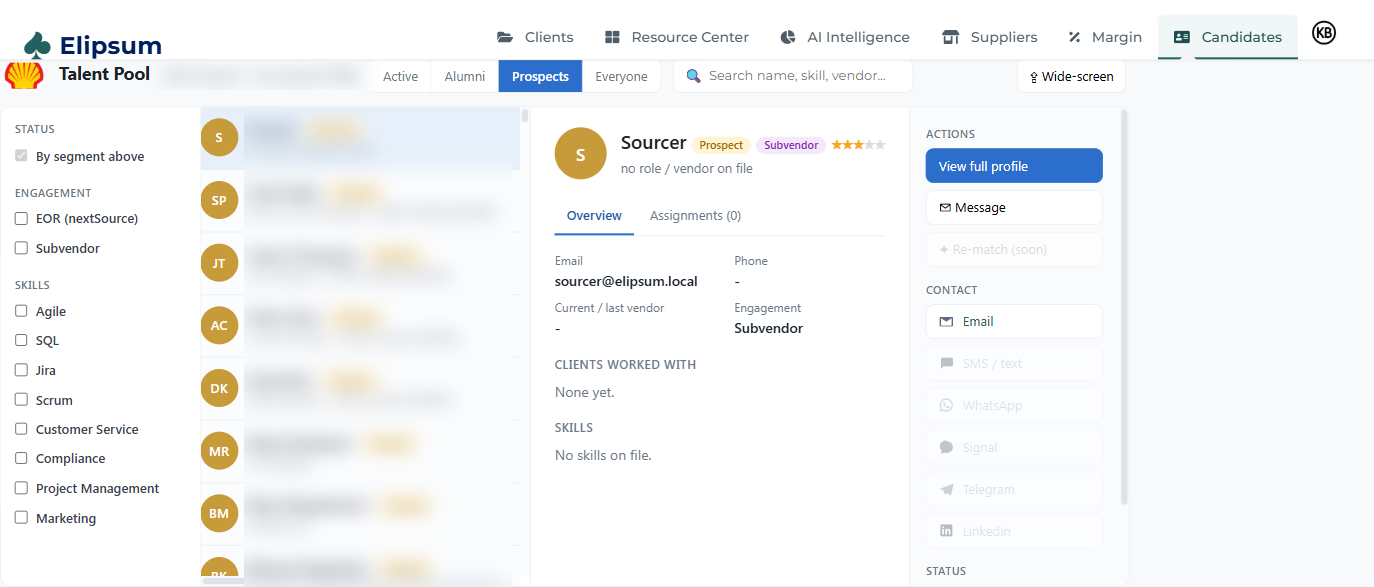 Talent Guardian — vetted academic talent pool